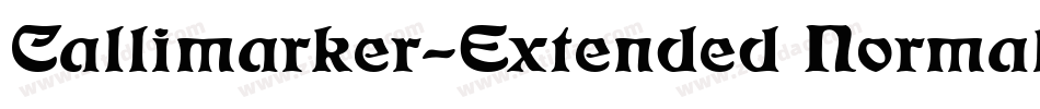 Callimarker-Extended Normal字体转换